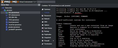 Proxmox Docker Container Configuration Theitbros