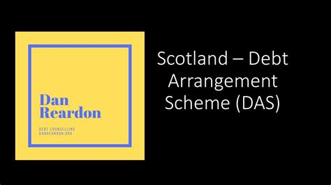 Scotland Debt Arrangement Scheme Youtube