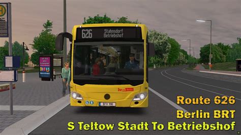 Omsi Berlin Brt S Teltow Stadt To Betriebshof Citaro C Youtube