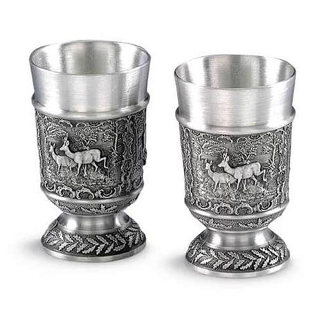 Купить Набор рюмок для водки оловянный 2 шт. 30 мл. Германия 550298 ...