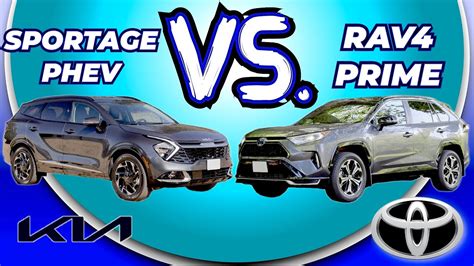 Toyota Rav Prime Vs Kia Sportage Phev Comparison Review Youtube