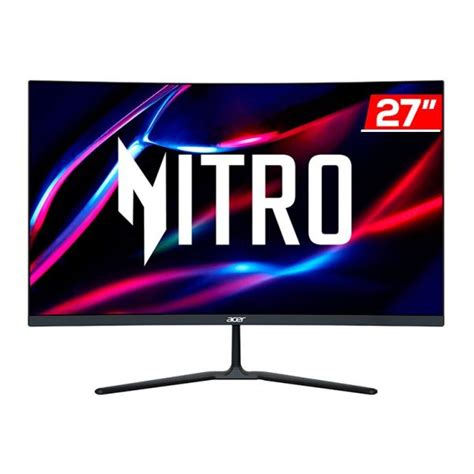 Monitor Gamer Acer Nitro Edo 27 Pol VA Curvo FHD 1ms 180Hz