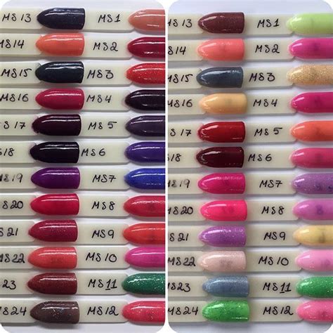 Sns Nail Color Swatches