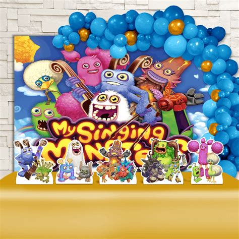 Festa Anivers Rio My Singing Monsters Decora O Kit Ouro Shopee Brasil