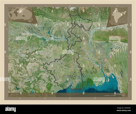 West Bengal State Of India High Resolution Satellite Map Locations