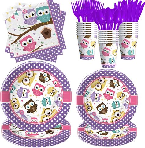 Amazon Hipvvild Owl Party Decorations Tableware Owl Birthday