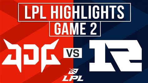 Jdg Vs Rng Highlights Game Lpl Spring Jd Gaming Vs Royal