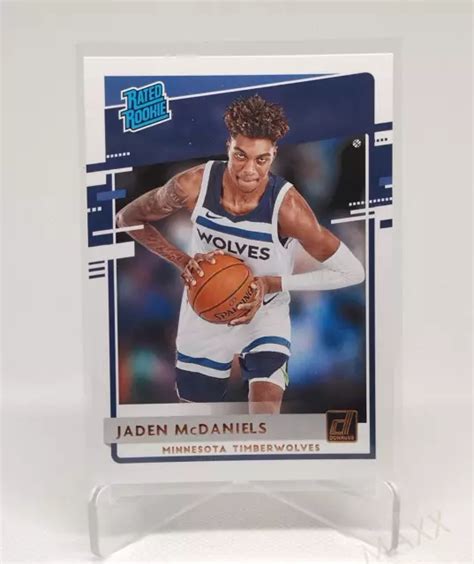 Jaden Mcdaniels Panini Donruss Rated Rookie Timberwolves Nba