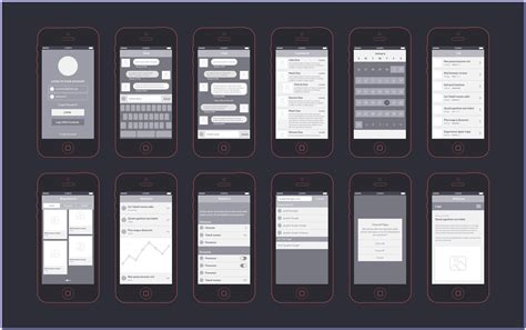 Mobile App Wireframe Template | prosecution2012