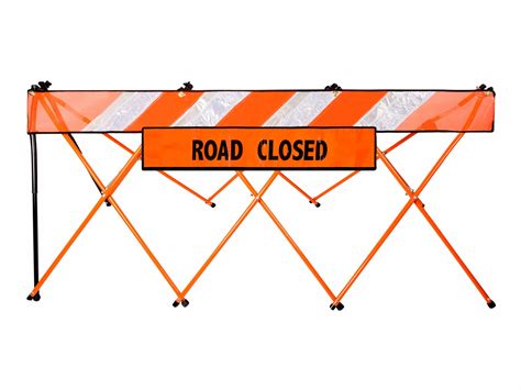 Road Closed Sign For The Flex Safe Folding Barricade