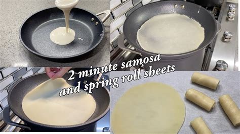 HOW TO MAKE SPRING ROLL AND SAMOSA SHEETS WITH LIQUID DOUGHNO KNEADING