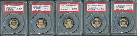 1910 12 Sweet Caporal P2 Pins Hall Of Famers PSA Graded Collection 26