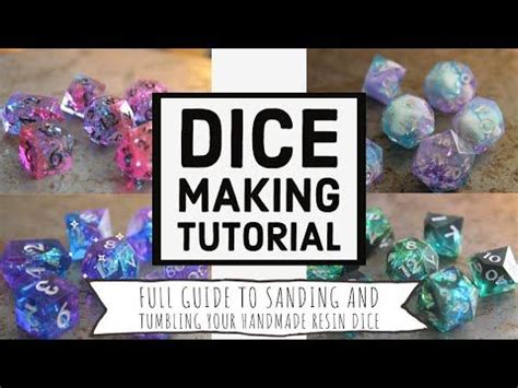 Dice Making Tutorial Guide To Sanding And Polishing Resin Dice How