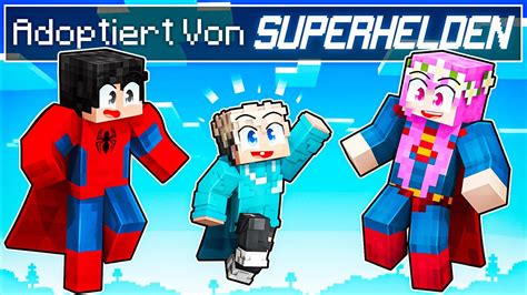 Adoptiert Von Einer Superhelden Familie In Minecraft Youtube