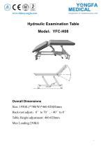 Hydraulic Examination Table Yfc H Jiangsu Yongfa Medical