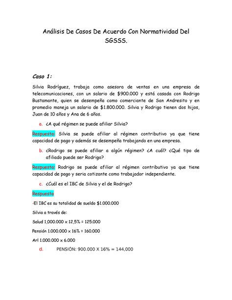 Actividad N2 Análisis De Casos De Acuerdo Con Normatividad Del Sgsss