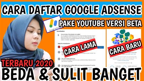 CARA DAFTAR GOOGLE ADSENSE DI YOUTUBE STUDIO BETA TERBARU 2020 YouTube