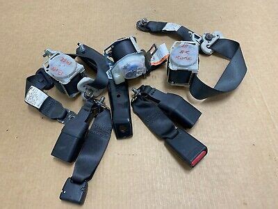 Subaru Outback Rear Left Right Center Seat Belt Set Oem Black