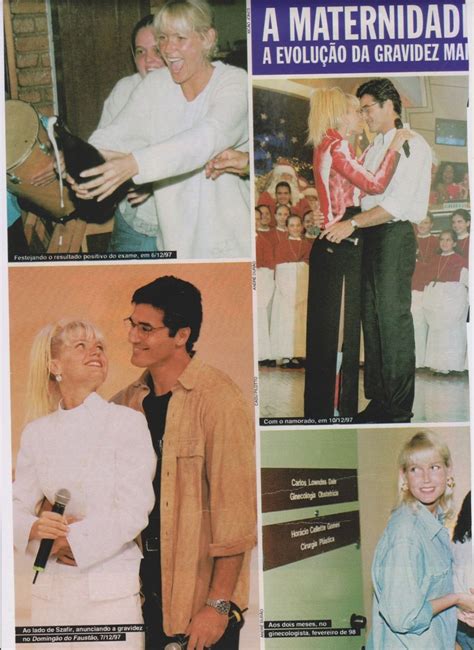 Xuxa Grávida Luciano Szafir 5 Páginas Revista Antiga Caras