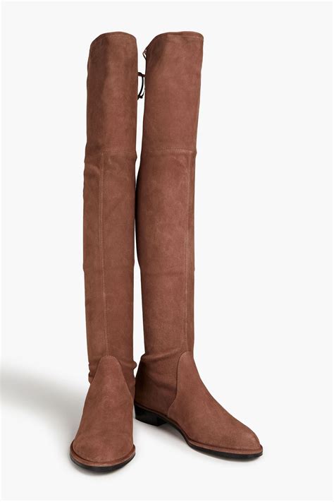 Stuart Weitzman Stretch Suede Over The Knee Boots The Outnet