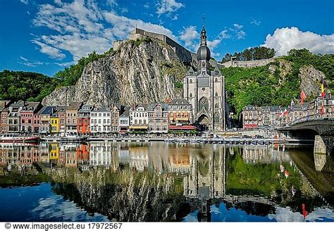 Picturesque Dinant town Picturesque Dinant town, Dinant Citadel and ...