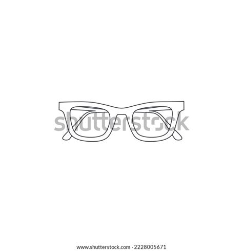 Line Icon Square Sunglasses Outline Vector Stock Vector Royalty Free 2228005671 Shutterstock