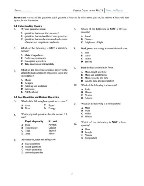 Physics Form 4 Chapter 2 Mosop