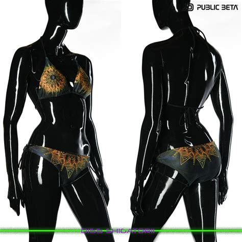 Glow In Blacklight Bikini Psywear Festival Essential