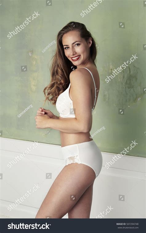 Gorgeous Woman In White Lingerie Portrait Stock Photo 507294748 Shutterstock