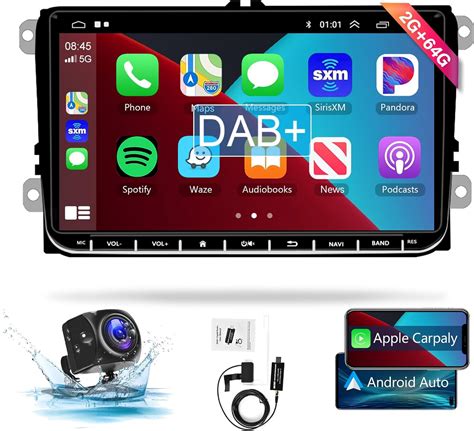 G Podofo Autoradio Dab Android Pour Vw Golf Tiguan Polo Skoda