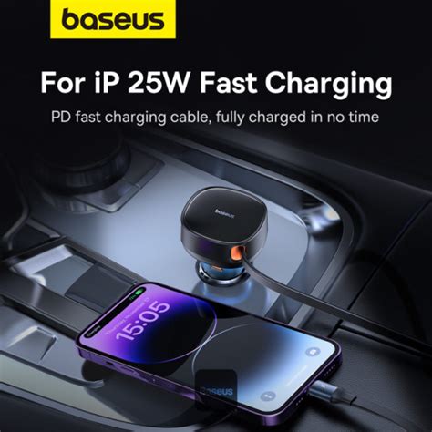 Baseus Online Baseus Car Charger Usb A Port Type C And Lightning