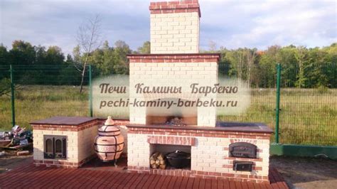 Садовые печи барбекю из кирпича: строительство, кладка или купить готовую