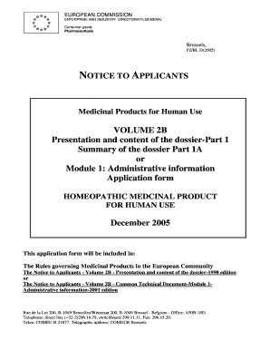 Fillable Online Ec Europa Volume B Presentation And Content Of The