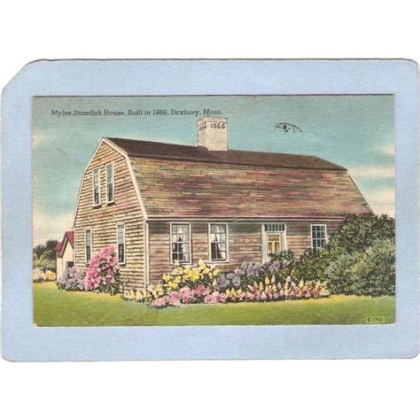 Ma Duxbury Myles Standish House Built 1666 Ma Box2~1056 On Ebid United States 105643918