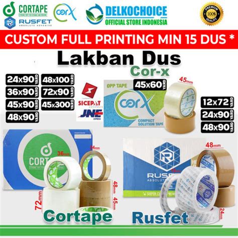 Jual Lakban Bening Coklat Isolasi Solatip OPP Tape Plakban VARIAN KARGO