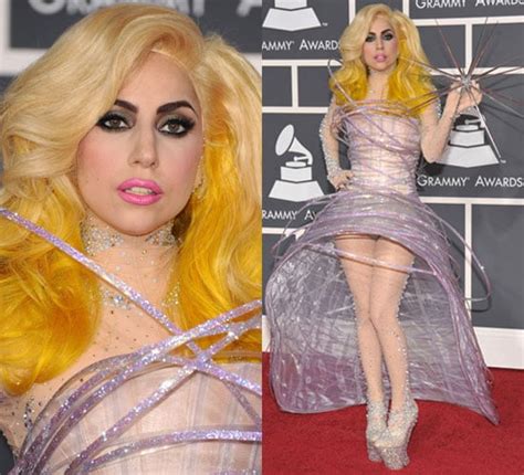 Lady Gaga At 2010 Grammys POPSUGAR Fashion