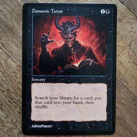 Demonic Tutor A Mtg Proxy Abyss Proxy Shop Enhance Your Commander And Edh Decks With Mtg