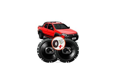 Alto Falante Pioneer Fiat Strada Locker Dianteiro Ts 1790br 6 120W RMS