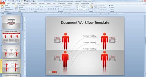 Document Workflow PowerPoint Template