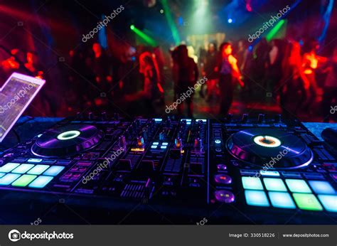 Music mixer DJ controller Board for professional mixing of electronic music Stock Photo by ...