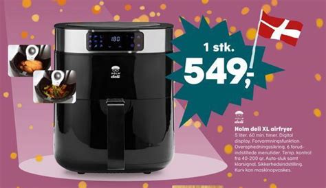 Holm Deli Xl Airfryer Tilbud Hos Kvickly