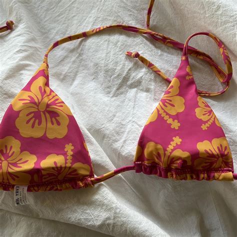 Evry Jewels Floral Hibiscus Bikini Top Brand New Depop
