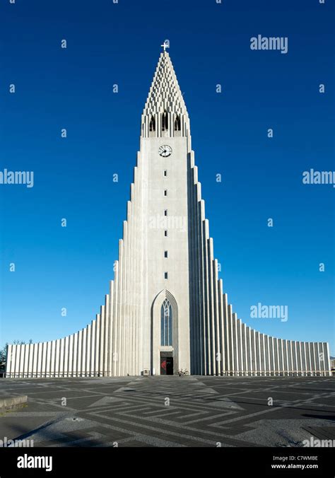 Hallgrimur's Church (Hallgrimskirkja) in Reykjavik Iceland Stock Photo ...