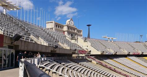 Olympisch Stadion Lluís Companys in el Poble sec Barcelona Spanje