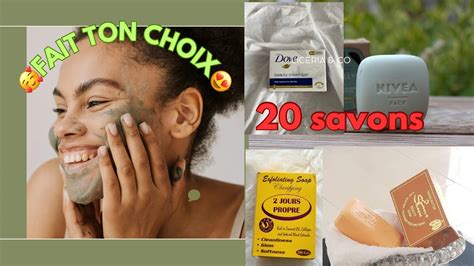 20 Savons éclaircissant hydratant exfoliant beau teint marron fait