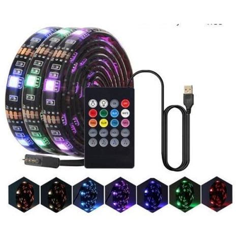 USB RGB LED PÁSEK 3M KAŽDÁ DIODA MĚNÍ BARVU Aukro