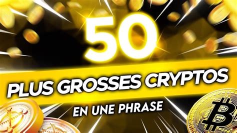 LES 50 PLUS GROSSES CRYPTOMONNAIES EXPLIQUÉES EN UNE PHRASE YouTube