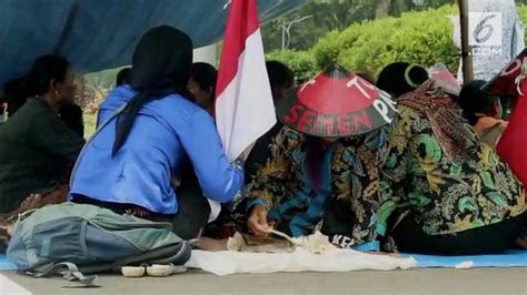 Video Gelar Aksi Petani Kendeng Dirikan Tenda Di Depan Istana News