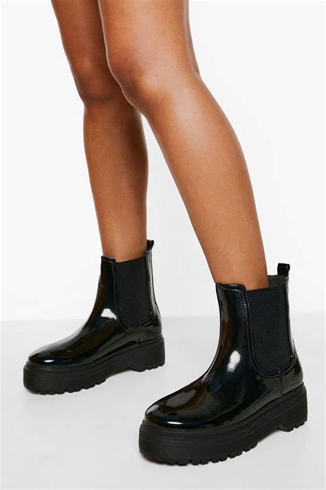 Wide Fit Chelsea Boots Boohoo Uk