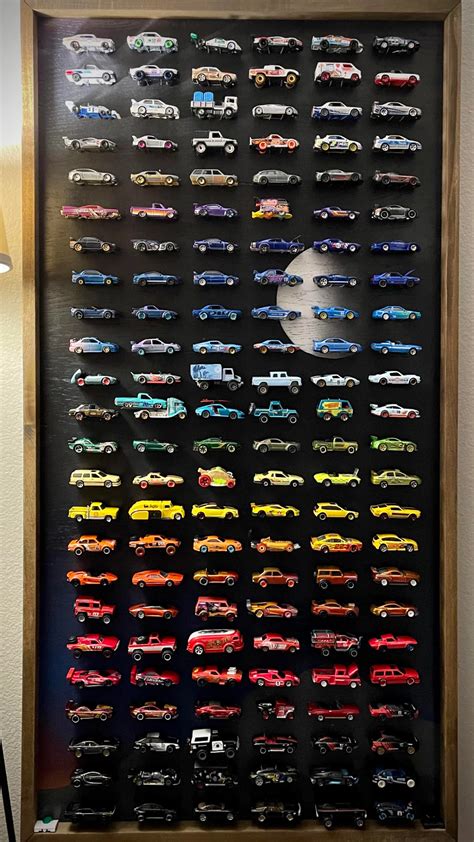 Colorful Hot Wheels Display